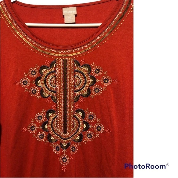 Chico’s long sleeved top size S - Picture 2 of 5